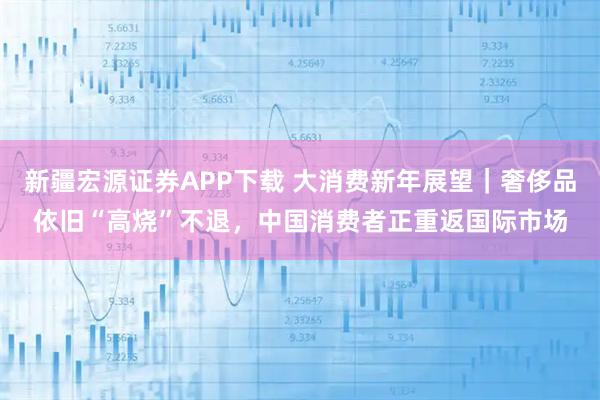 新疆宏源证券APP下载 大消费新年展望｜奢侈品依旧“高烧”不退，中国消费者正重返国际市场